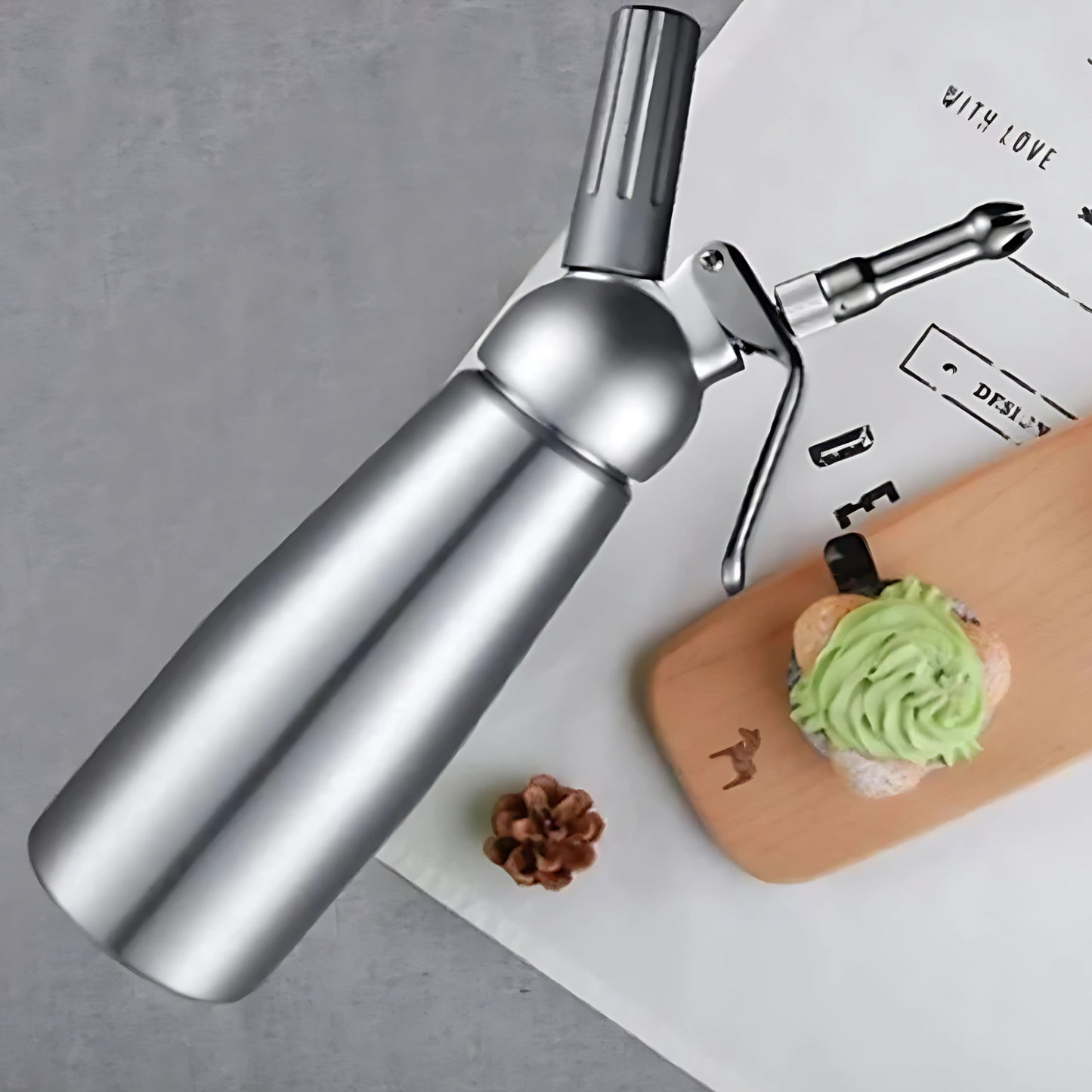 Stainless Steel Whipped Cream Dispenser